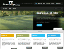 Tablet Screenshot of golfstonehedge.com